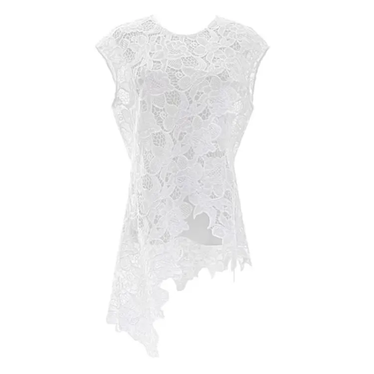 【L.D高定私服】重工法式蕾丝背心优雅时尚高级镂空显瘦上衣夏季