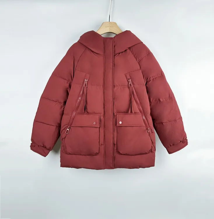 连帽短款羽绒服外套90白鸭绒2023冬季休闲百搭羽绒时尚袄子