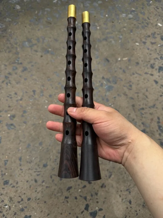 黑檀木唢呐31cm不定调纯手工制作精品唢呐杆