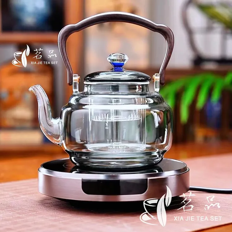 1300瓦大功率点茶炉电陶炉家用煮茶器四代蒸煮茶壶高硼硅玻璃