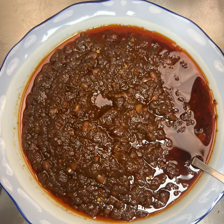 安徽农家日晒黄豆酱辣椒酱豆农村酱豆子下饭菜