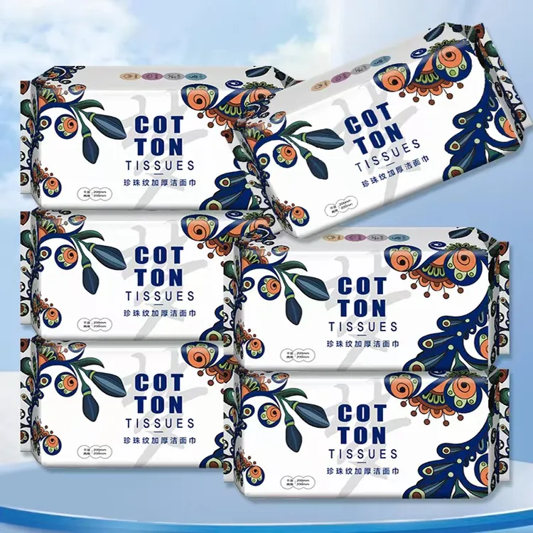 梦之灵加厚洁面巾棉柔巾干湿两用洗脸巾一次性抽取绵柔厚款亲肤商品图