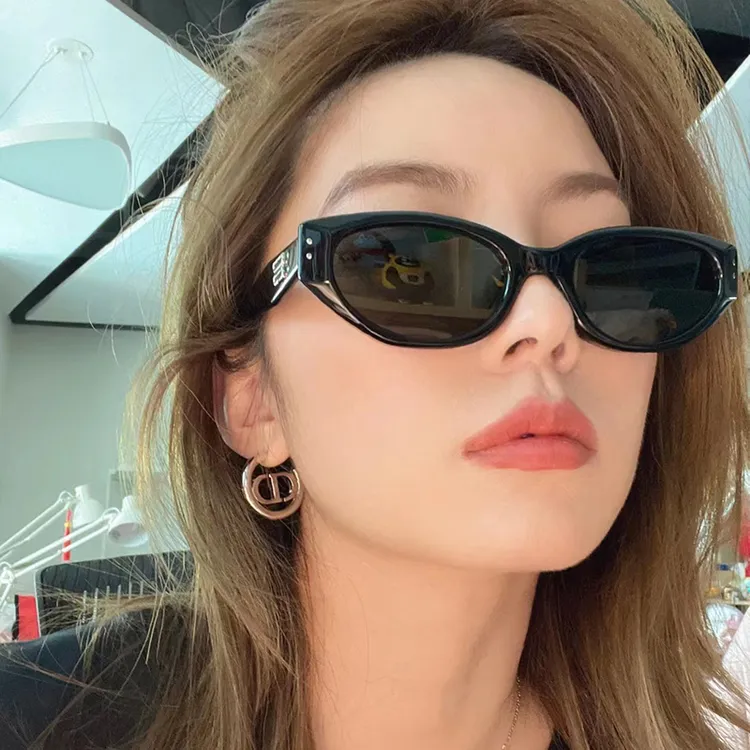 新款复古GM猫眼墨镜女款方圆脸显瘦高级感防紫外线户外街拍太阳镜