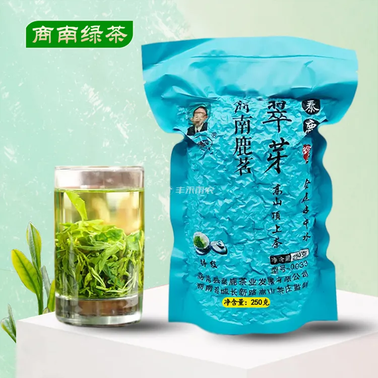 商南绿茶秦鹿翠芽250g雨前头道春茶高山云雾茶2025年口感鲜爽回甘