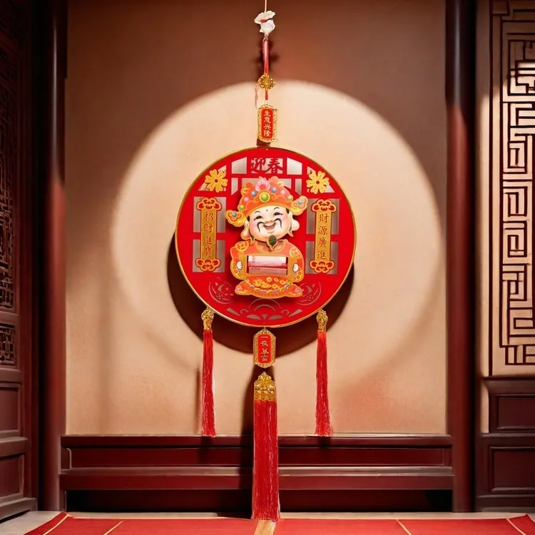 2025年摇头财神新年装饰春节客厅玄关餐厅挂件室内装饰过年挂件