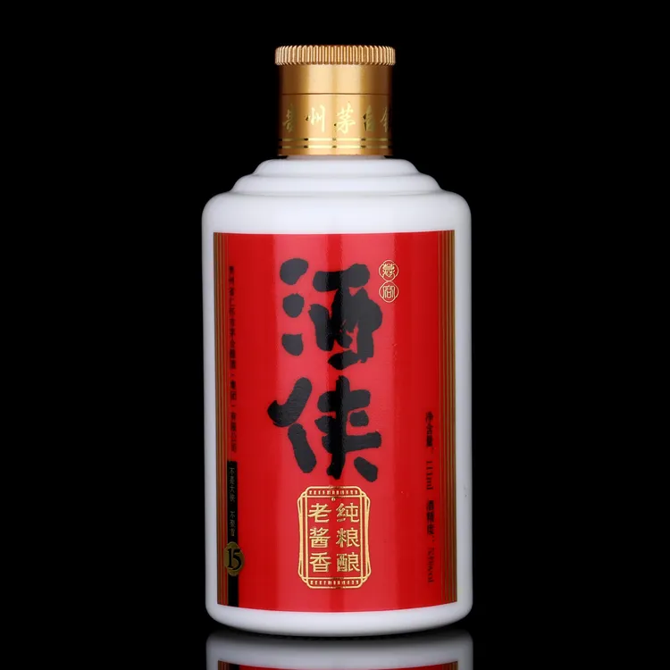慕容酒侠酒侠15年陈酿 纯粮食酱香型 白酒 111ml 小支装53度111ML
