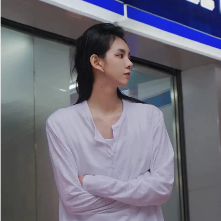 少年感纽扣长袖 男女同款 透气松弛感休闲百搭