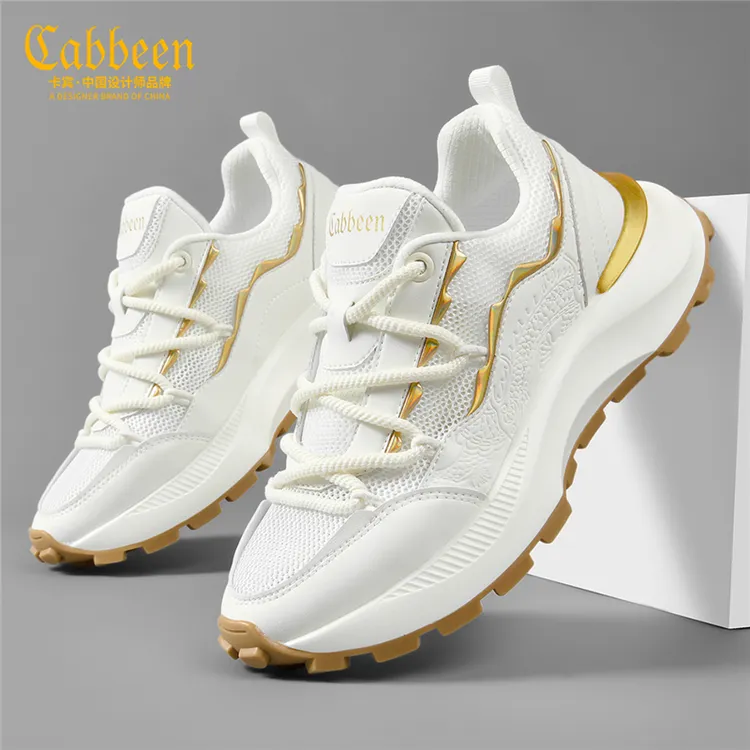 卡宾网红爆款男鞋2024新款夏季透气网面潮流百搭男士休闲运动潮鞋