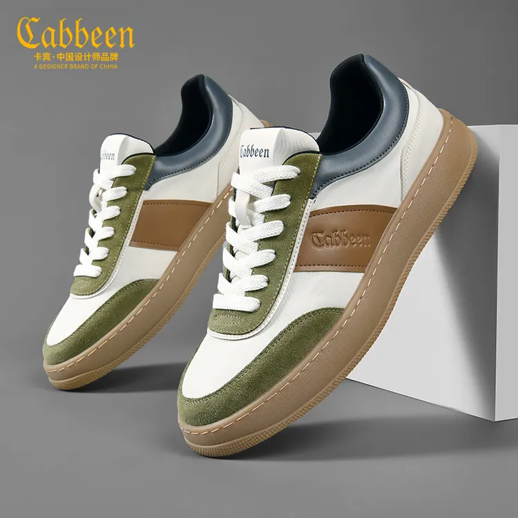卡宾板鞋潮牌男鞋2024新款潮男士休闲运动鞋夏季复古透气百搭鞋子