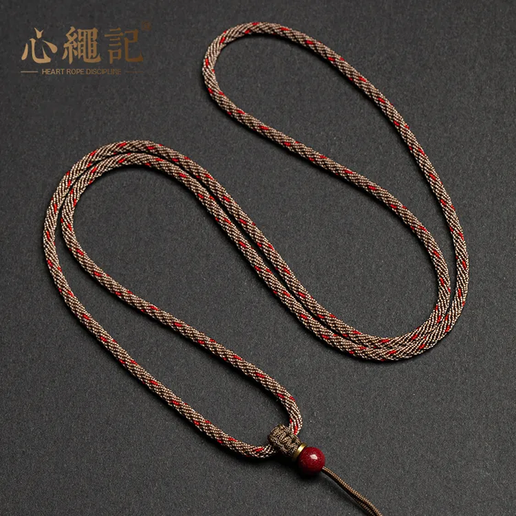 调节挂绳高货佛公可调节儿童情侣小玉佛挂坠专用玉吊免绑吊坠挂绳