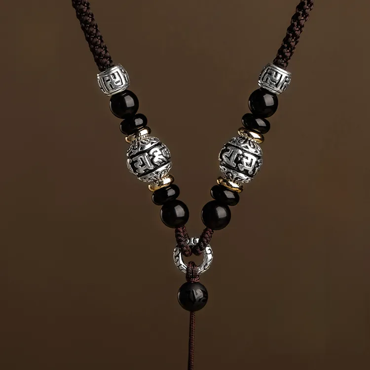 佛牌编织项链挂绳玉佩编绳男士挂件挂脖手工编织时尚简约编绳绳子