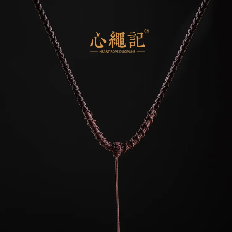 非金属布艺吊坠 手工编织旋转结项链绳吊坠绳吊坠挂绳编绳吊坠绳