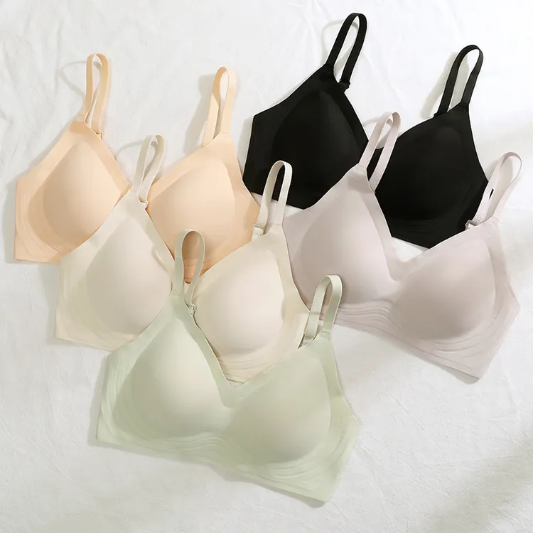 轻痕女士无痕无钢圈聚拢舒适薄款内衣上托透气吊带