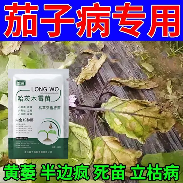 茄子病害专用肥枯萎病黄萎病半边疯黄叶叶斑烂果炭疽病水溶叶面肥
