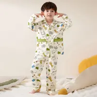 【汤包妈专属】男女童纯棉睡衣长袖卡通春秋透气亲肤男女童家居服