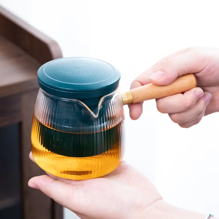 侧把玻璃茶壶陶瓷过滤内胆家用茶水分离耐高温煮泡茶器功夫茶具