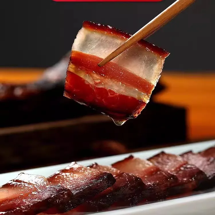 正宗非烟熏农家手工自制徽州特产新鲜跑山猪农家酱肉酱香五花肉