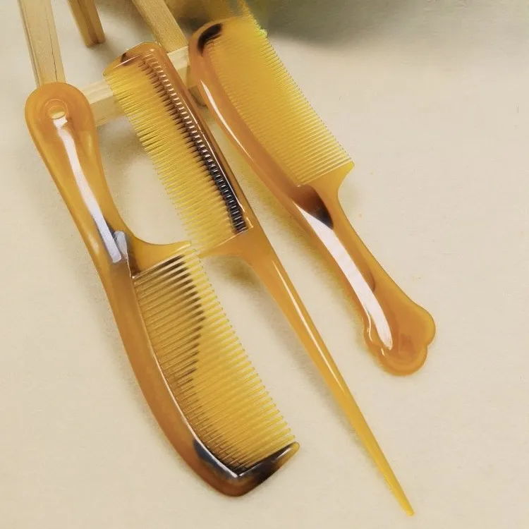 牛筋梳子成人儿童男女家用折不断抗摔防断防静电宽齿密齿尖尾梳子