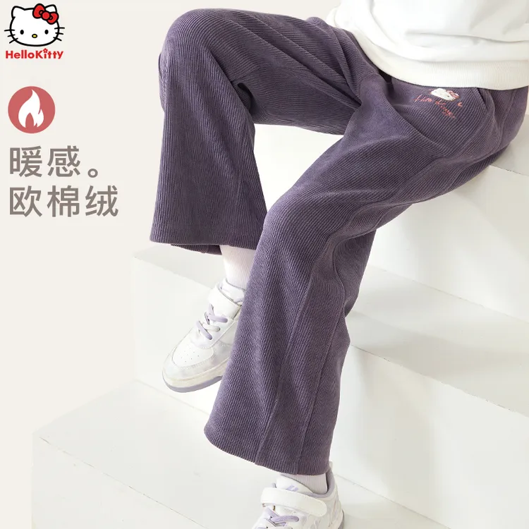 女童阔腿裤2025新款儿童裤子秋装洋气直筒裤中大童宽松版春秋童装