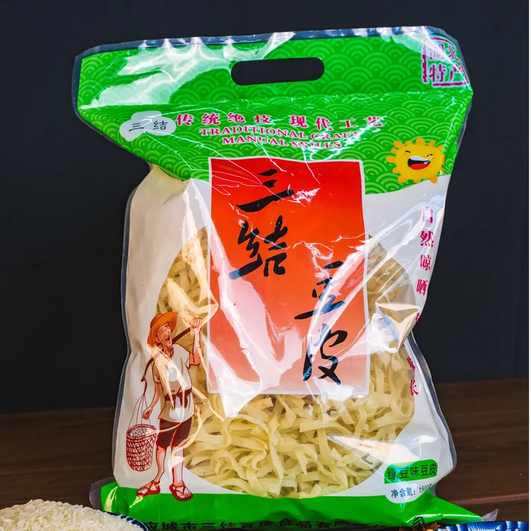 湖北特产应城三结豆皮1500克绿豆豆皮袋装