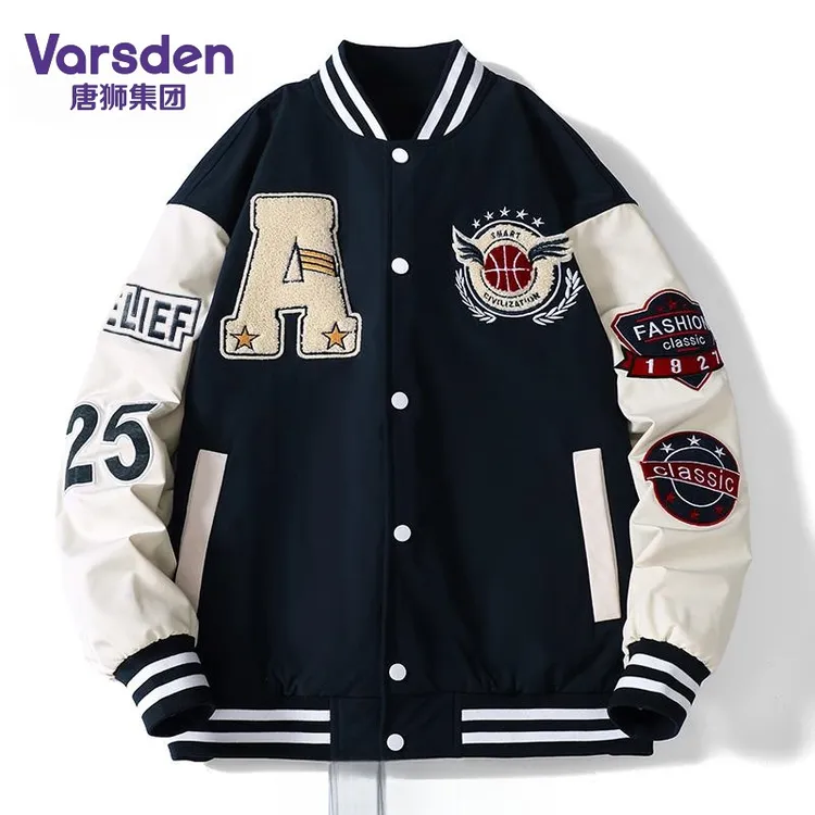 唐狮集团Varsden棒球服外套男女款春夏情侣宽松休闲美式帅气夹克