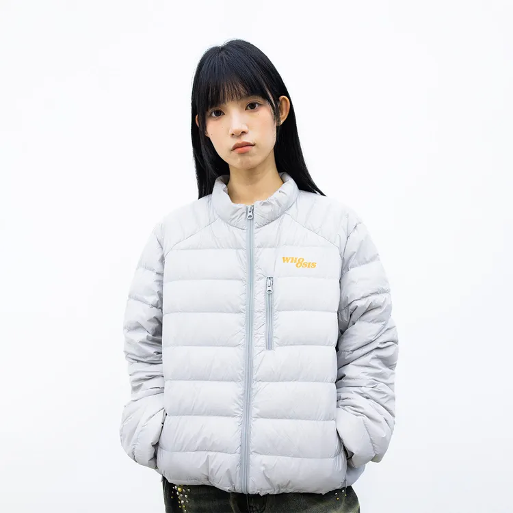 【年货节】WHOOSIS（不知其名）轻薄拼接排骨羽绒服保暖秋冬季外套