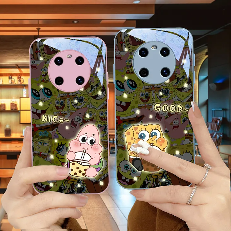 超萌宝宝适用华为mate40pro手机壳Mate40创意40e可爱保护套金属漆