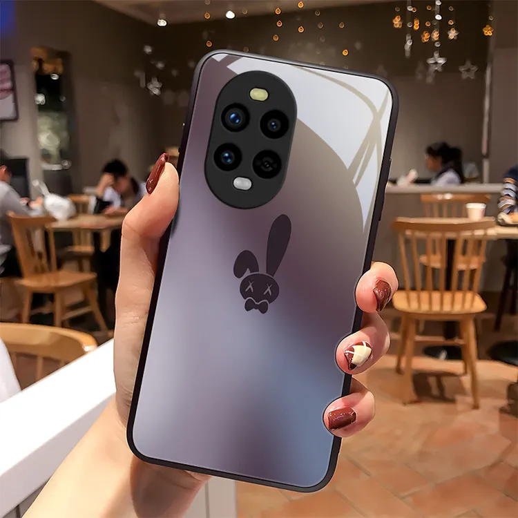 质感小兔适用华为Nova13Pro手机壳nova13玻璃女款高级感保护套情