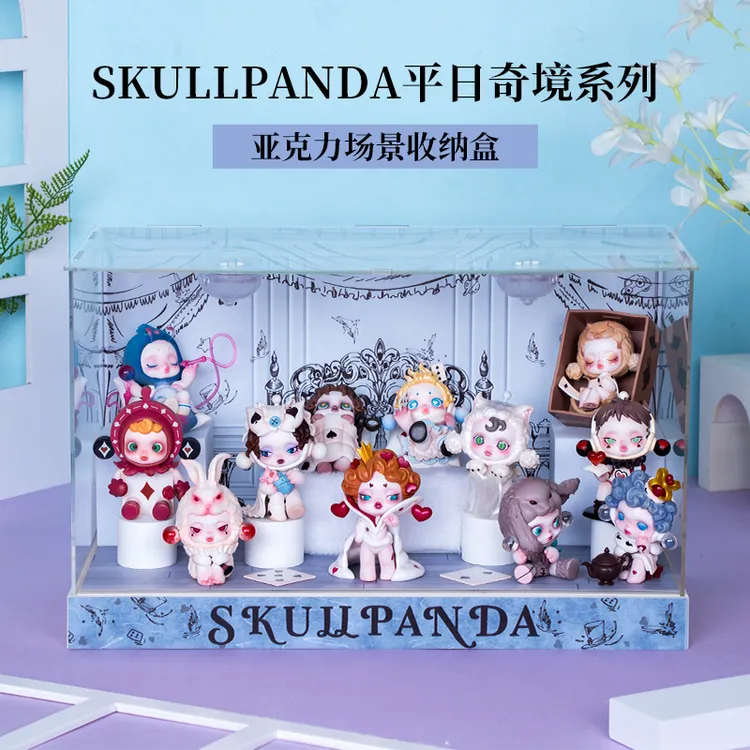 SKULLPANDA平日奇境系列盲盒主题展示盒礼物