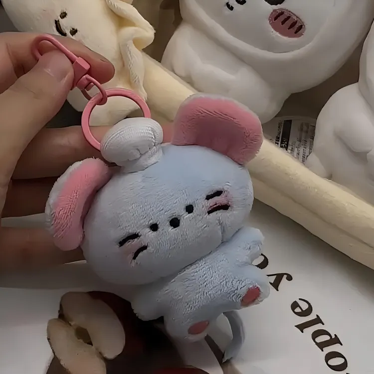 可爱厨师鼠鼠毛绒挂件创意公仔钥匙扣少女心玩偶包包挂饰呆萌礼物