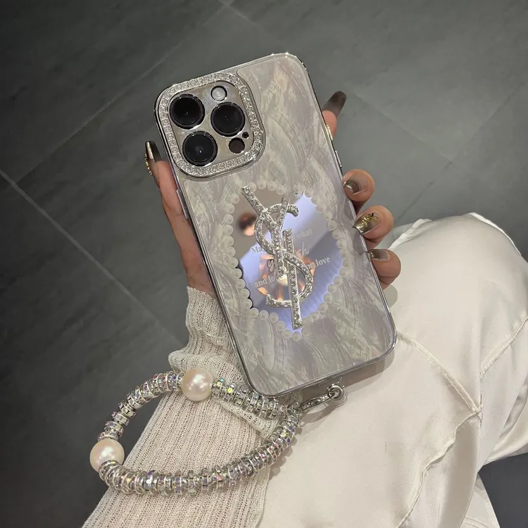 ins高级感全包14promax闪边镜面防摔15手机壳适用13pro苹果系列