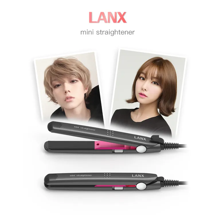 LANX迷你小夹板刘海直卷两用便携式小型直板夹中短发专用卷发棒