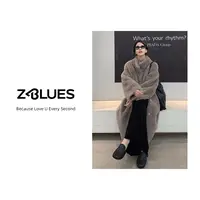 Z.blues【雪国恋人】冬季轻奢保暖丰厚机织韩版羊毛外套YZPYLZ4201