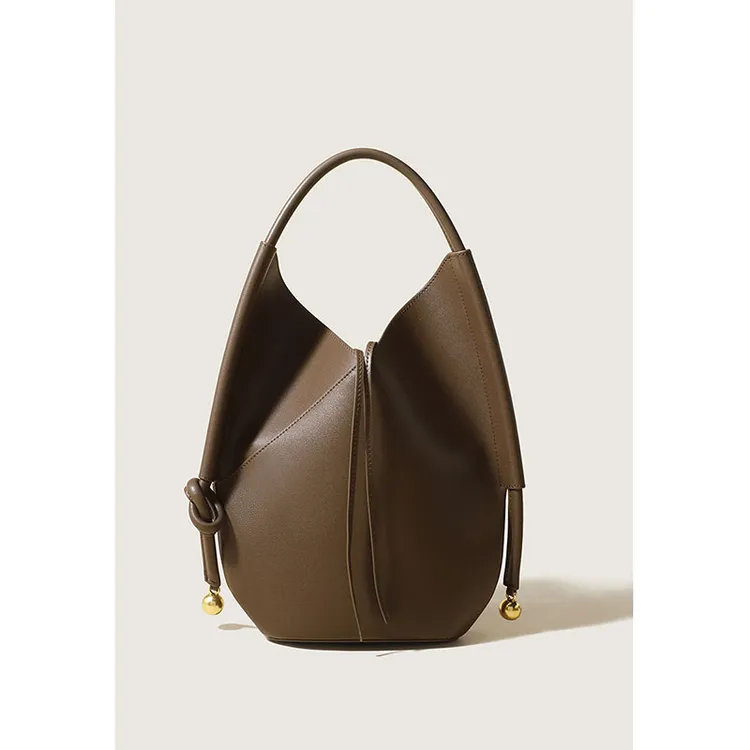 法国TOUCH MISS高级感通勤水桶包女新款大容量时尚潮流单肩手提包