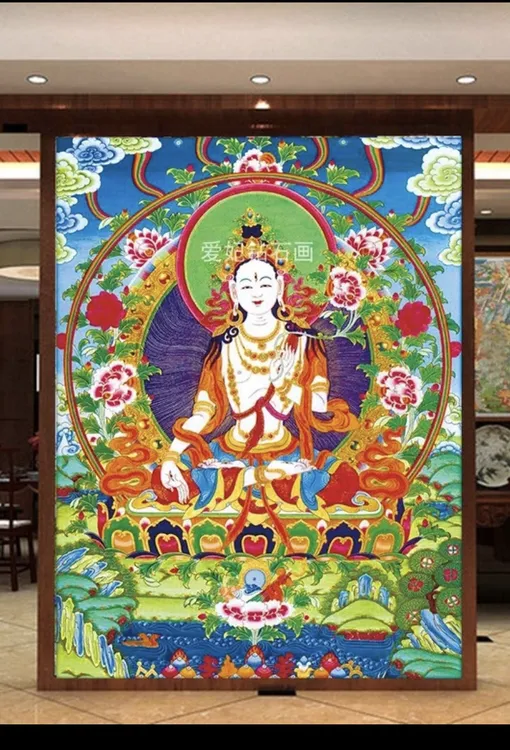 钻石画白度母满贴