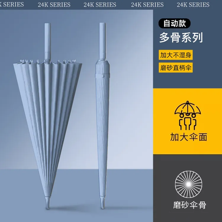 暴雨专用伞全自动雨伞大号防暴雨2025新款长柄雨伞加大加固加厚