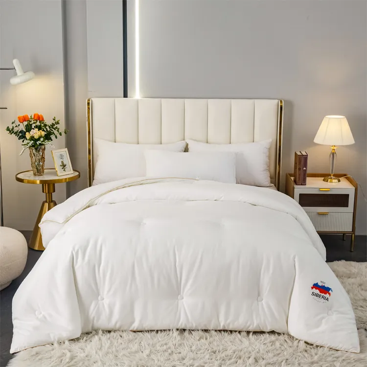 冬季羽绒被95白鹅绒被子冬被冬天单双人春秋被加厚保暖结婚棉被芯