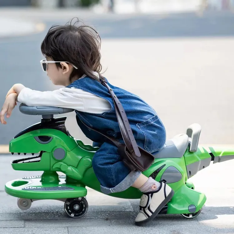 儿童扭扭车恐龙滑行车2-8岁静音防侧翻宝宝溜溜车小孩可坐摇摆车