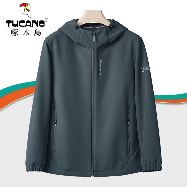 TUCANO/啄木鳥秋冬季休闲防风外套 防泼水连帽衣 透气男士夹克