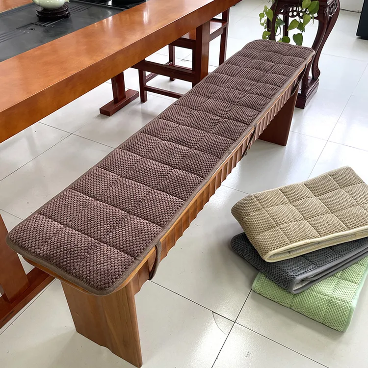 定制灯芯绒坐垫长凳垫实木防滑食堂长椅座垫餐厅长板凳坐垫沙发垫