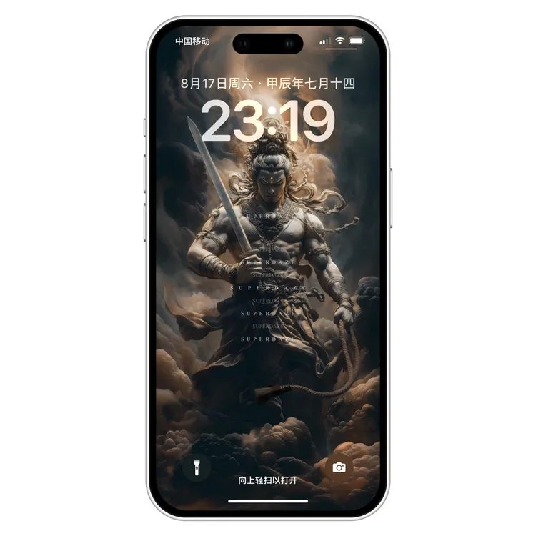 不动明王R|不动动尊菩萨原创手机静态4k超清壁纸大黑天