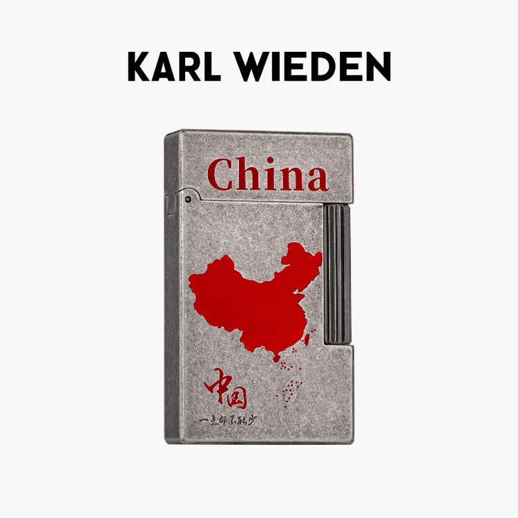 卡尔威登古银中国心--经典中国心手工制作高档煤油朗声黄铜火机