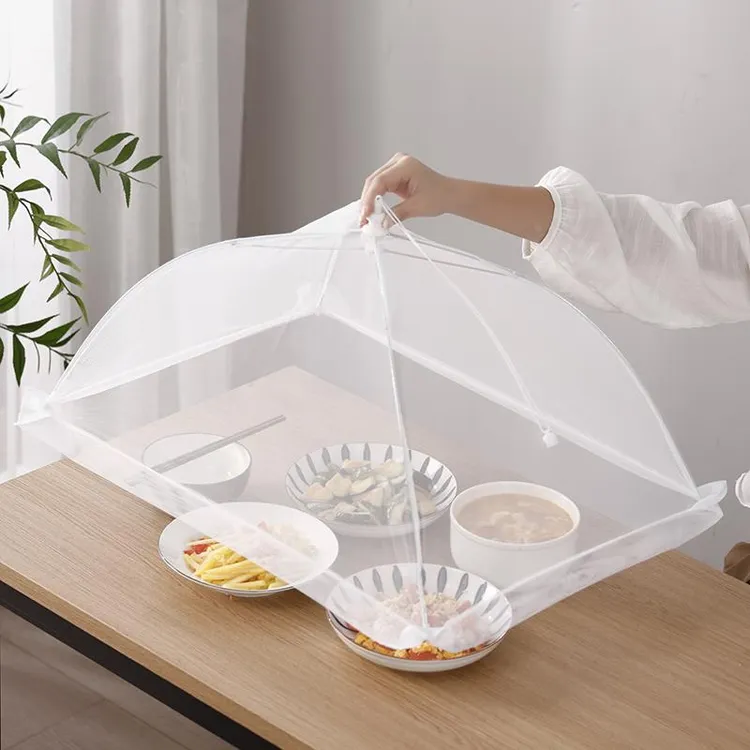 饭罩菜罩可折叠饭桌盖菜家用餐桌罩新款防尘饭菜剩遮菜食物网罩子