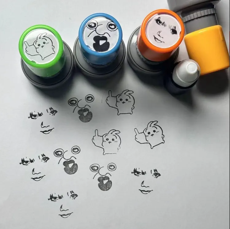 【动漫印章合集】chiikawa乌萨奇小八表情邦邦玉智龙图印章汽车挂件