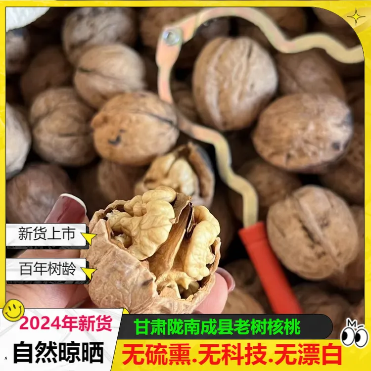 核桃果25年新货甘肃陇南成县百年老树核桃果老品种核桃果核桃之乡