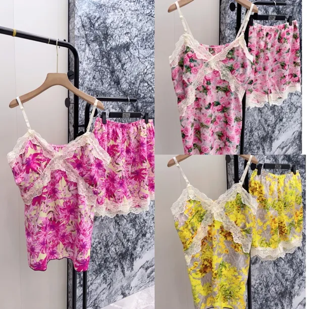 大码小花家居服两件套