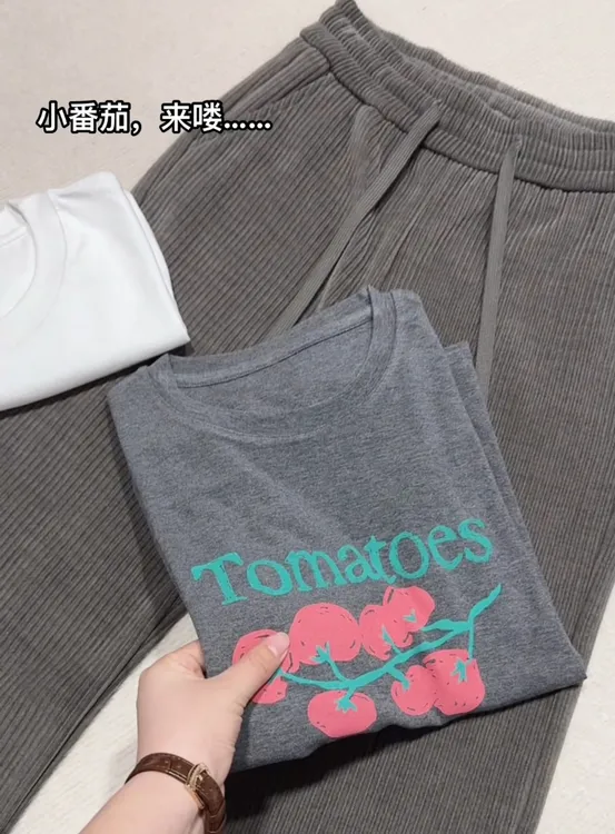 米蓝家名殿水溶小番茄短袖8908