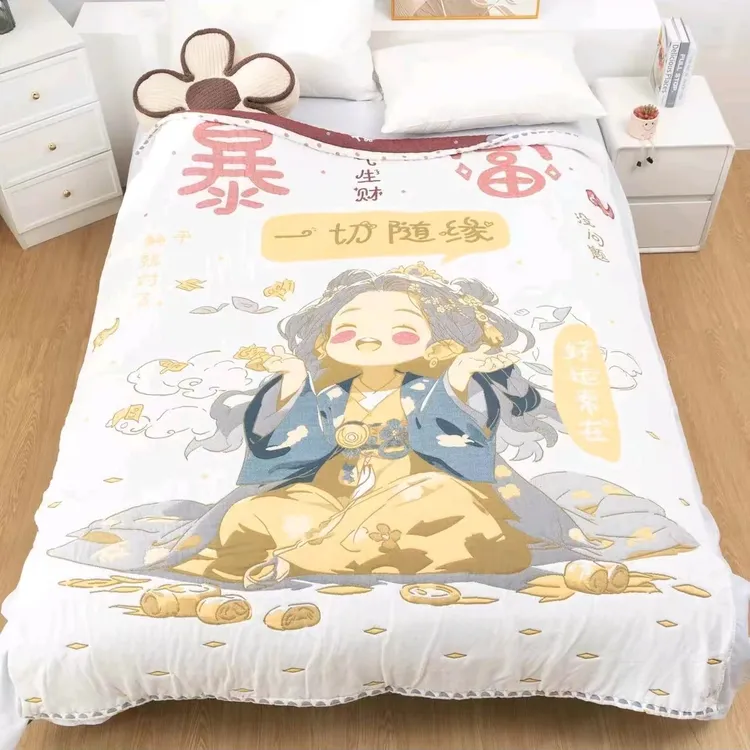 30直播款150*200柔软泡芙被多功能单人舒适透气亲肤不掉毛不掉