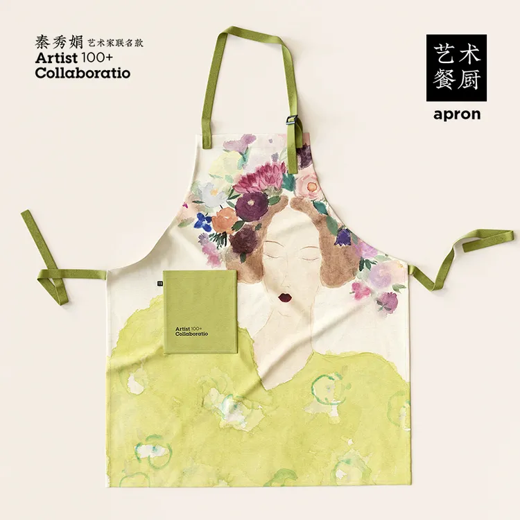仟象映画X秦秀娟 艺术感厨房家用围裙高颜值少女烹饪罩衣