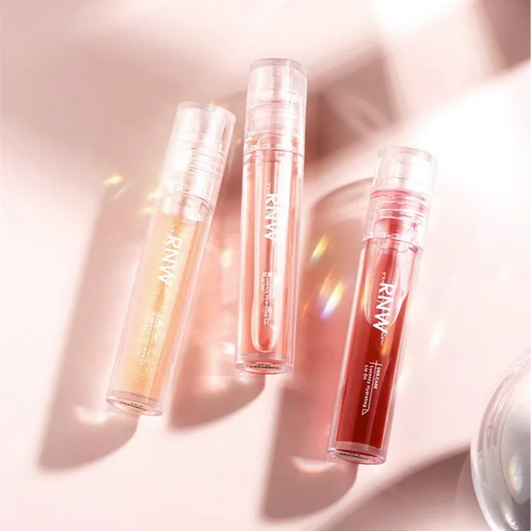 RNW唇油玻璃唇保湿滋润淡化蜜唇釉透明水光嘟嘟唇组合装sss
